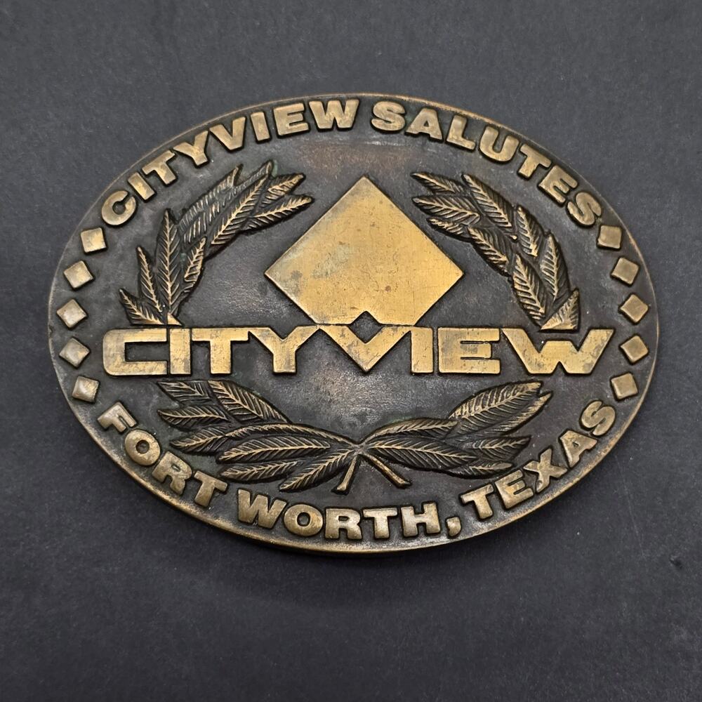City View Forth Worth Texas Belt Buckle Cityview Salutes Sullivan Development Co